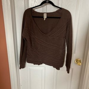 XCVI Brown Sweater Sz Medium
